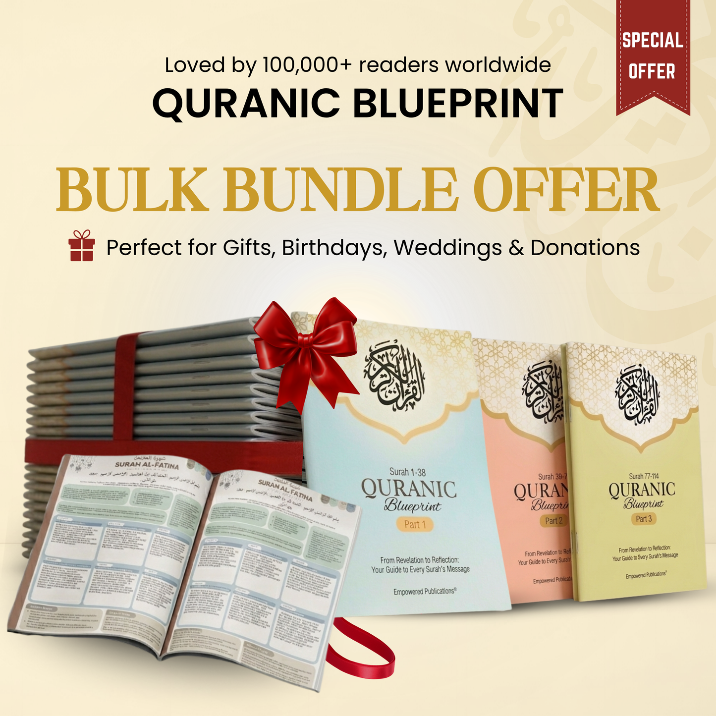 Quranic Blueprint Bulk Sets: Perfect for Gifts, Weddings, Schools & Sadaqah Jariyah