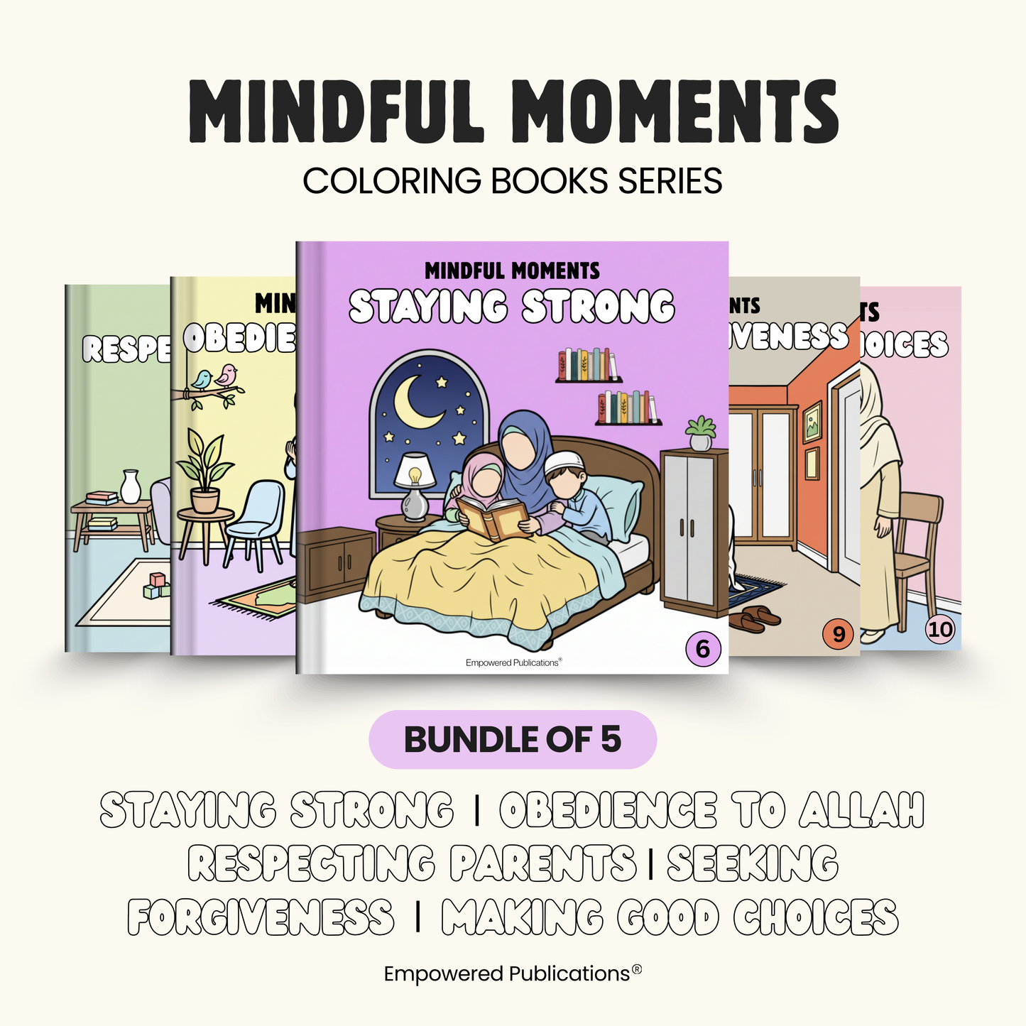 Mindful Moments - Colouring Book Bundle of 10