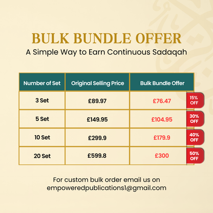 Quranic Blueprint Bulk Sets: Perfect for Gifts, Weddings, Schools & Sadaqah Jariyah
