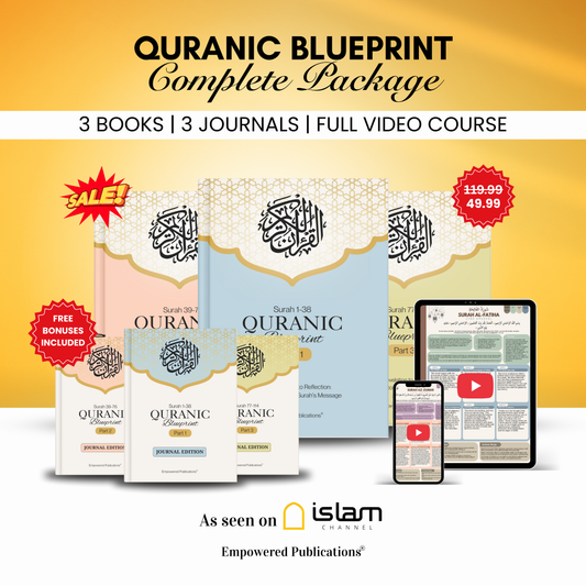 Quranic Blueprint - Complete Package (3 Books + 3 Journals + Full Video Course)