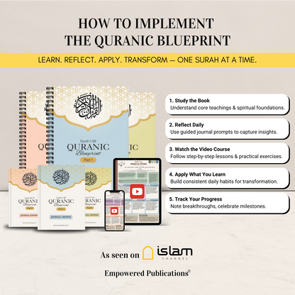Quranic Blueprint - Complete Package (3 Books + 3 Journals + Full Video Course)